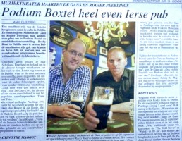 Podium Boxtel heel even Ierse Pub