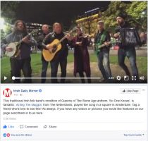 Irish Daily Mirror about Acting The Maggot on Facebook